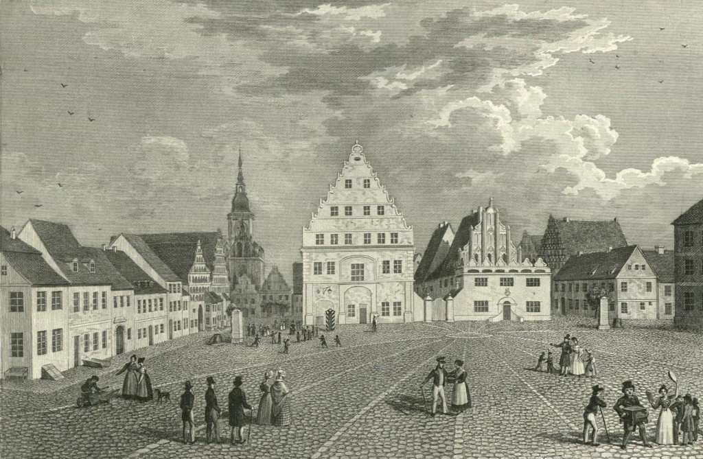 Marktplatz in Greifswald.