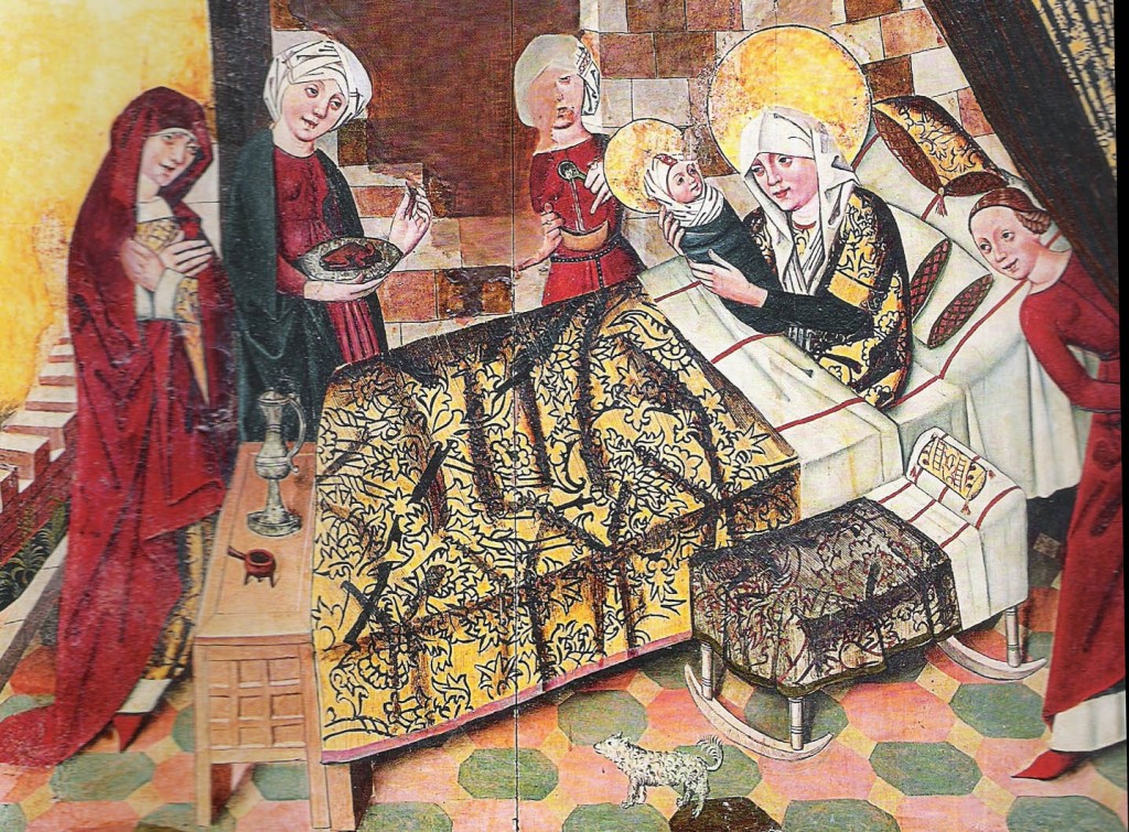 Geburt Marias, Hochaltar St. Nikolai Stralsund um 1470 (Foto: Gunnar Möller)